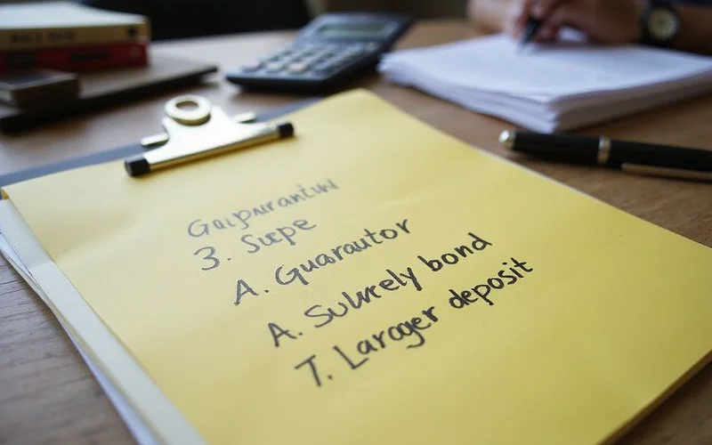 Three paths: guarantor, surety, higher deposit