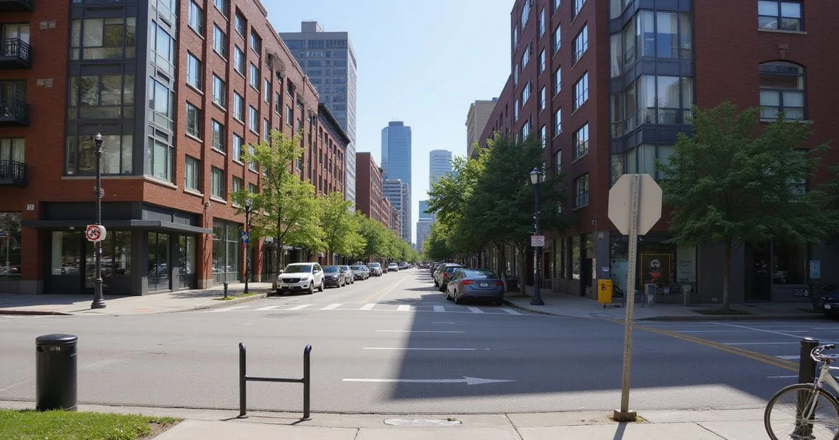 The Dallas skyline photographed from street level in natural daylight